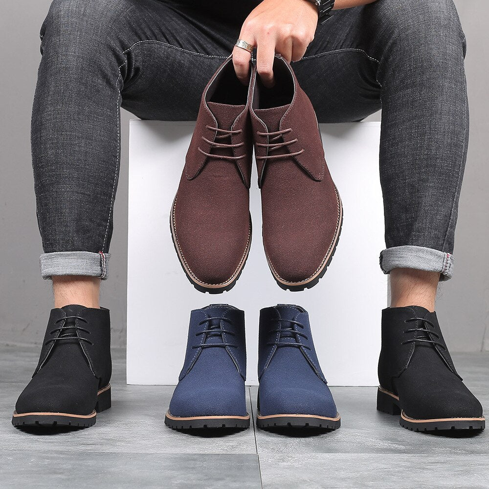 Classic suede ankle everyday outdoor shoes for men -2