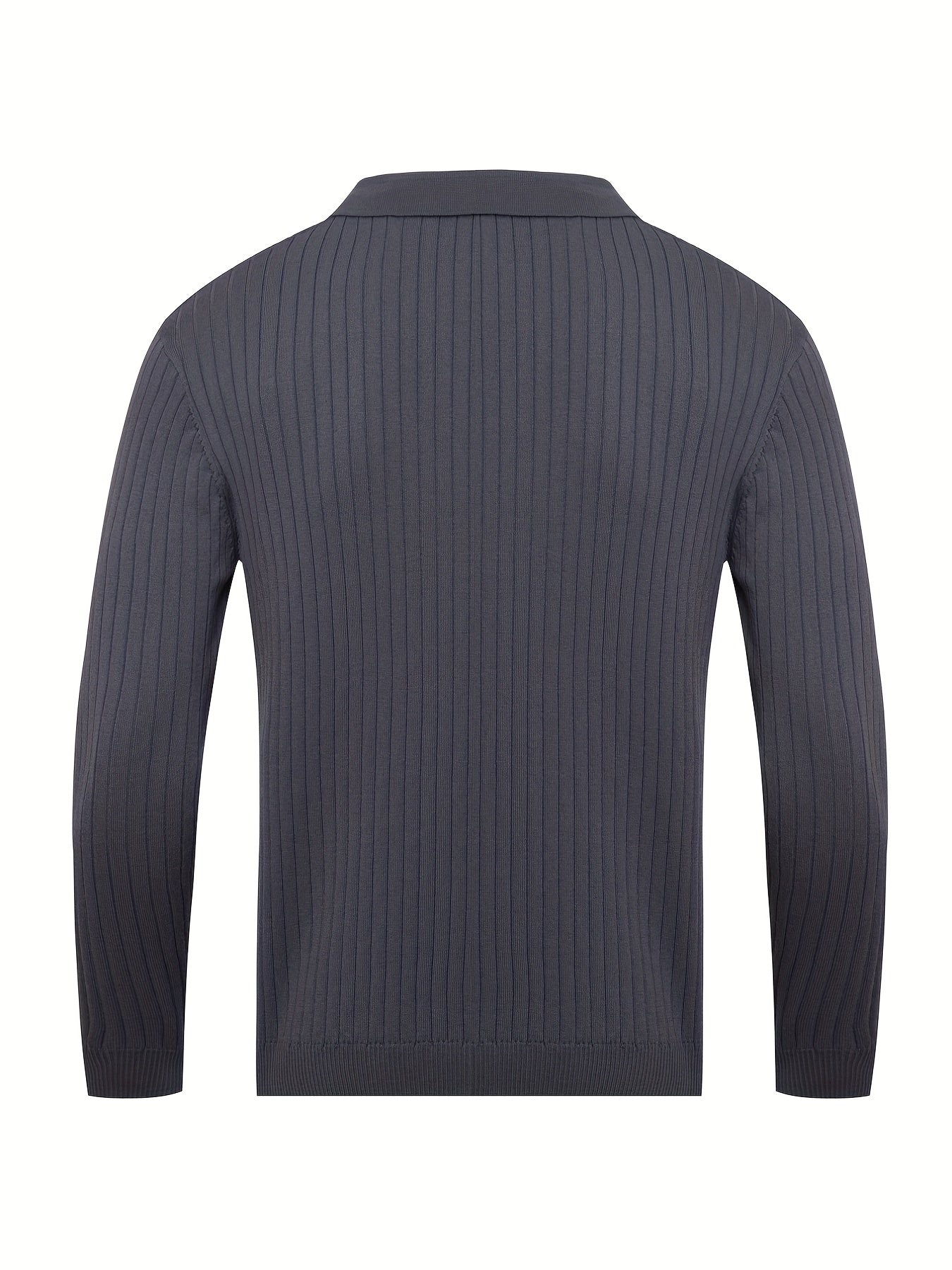 Classic V-neck knit everyday jumper for men -7