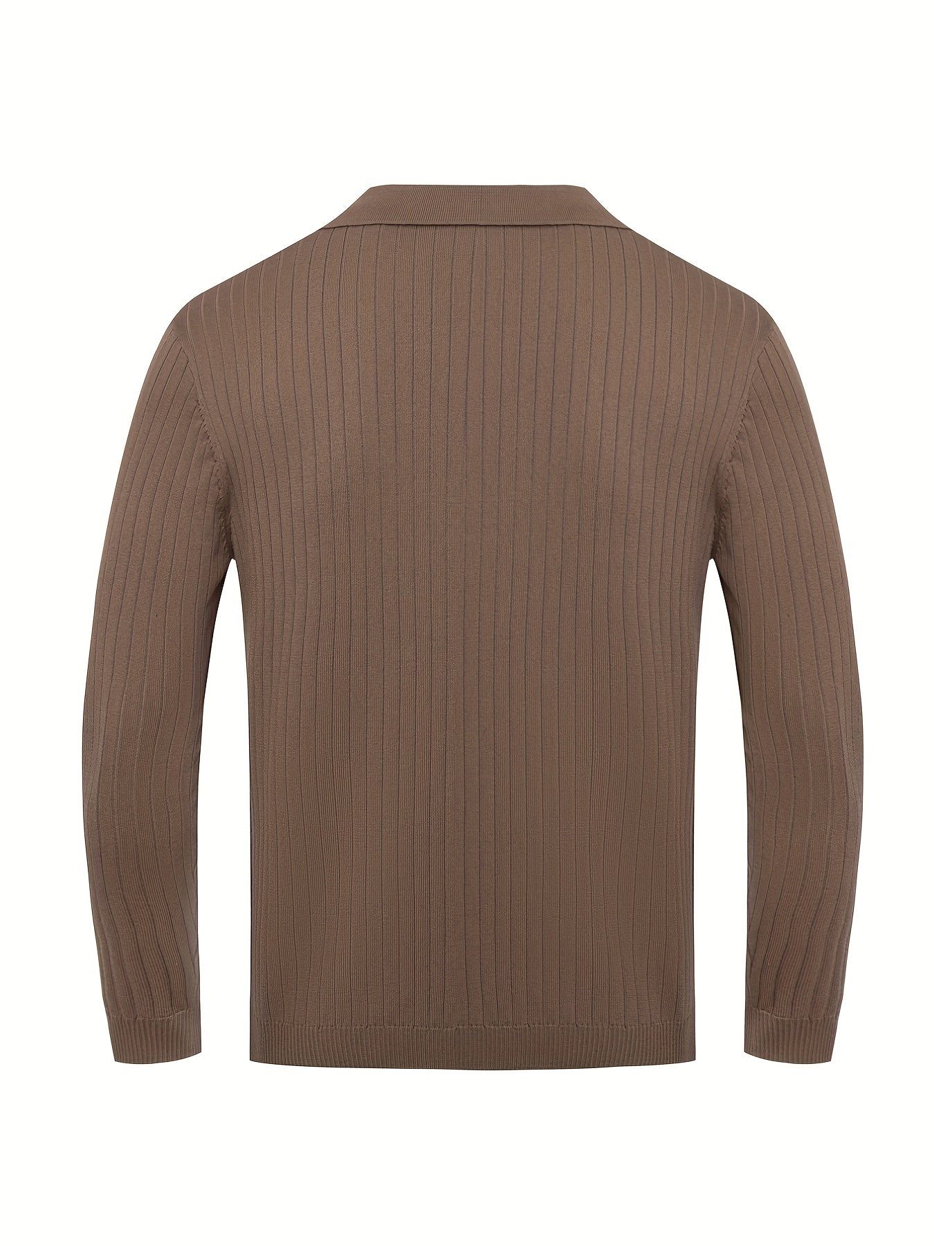 Classic V-neck knit everyday jumper for men -8