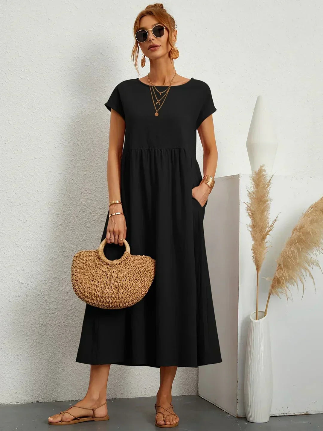 Lightweight casual dress for women | Cara -7
