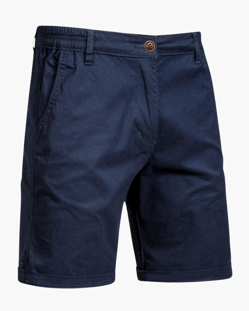 Cotton chino shorts for men -9