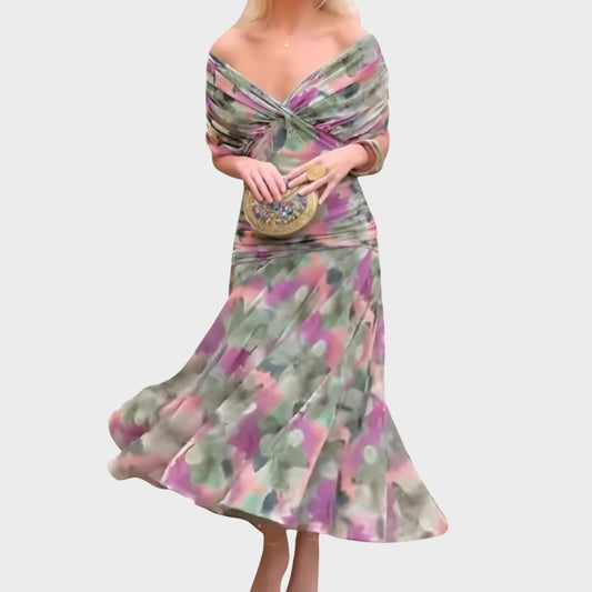 Elegant relaxed everyday dress for women | Lowenna -1