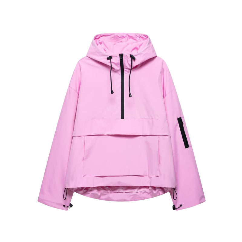 Cosy hooded all-weather everyday jacket for women | Fhalom -1