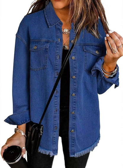 Classic everyday denim jacket for women | Roxane -3