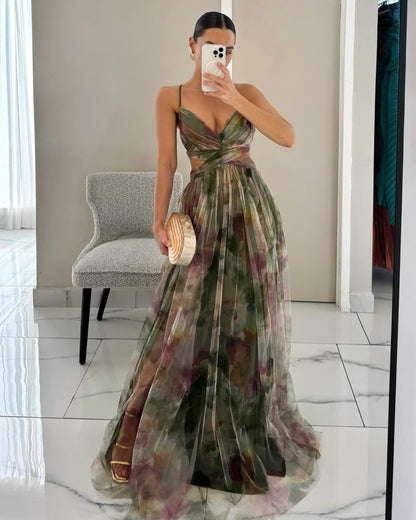 Elegant maxi dress for women | Tina -6