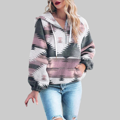 Comfy oversized zip-up everyday hoodie for women | Saku -2
