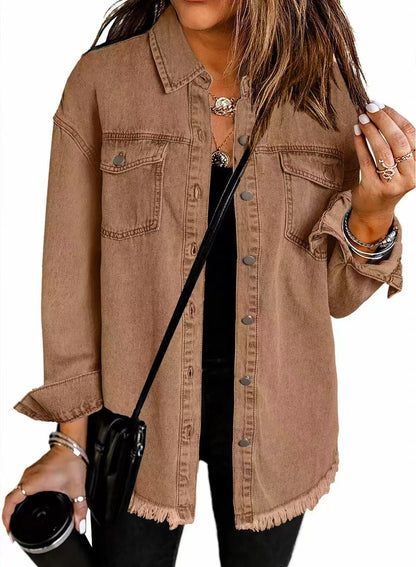 Classic signature denim everyday jacket for women | Katja -6