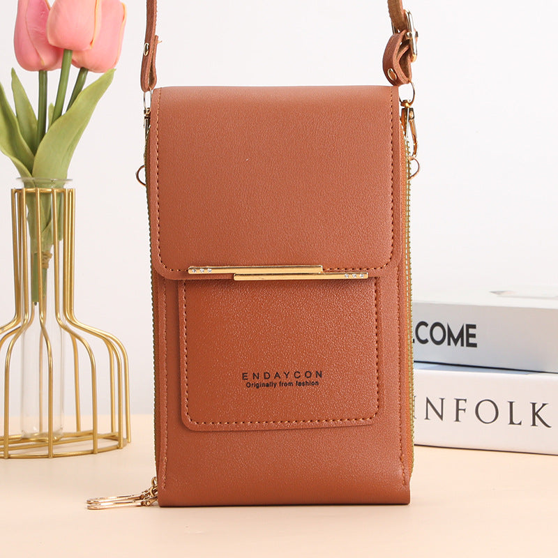 Stylish touch-screen phone messenger bag for women | Cora -7