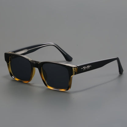 Squared-frame ergonomic sunglasses for men | Ellery -3