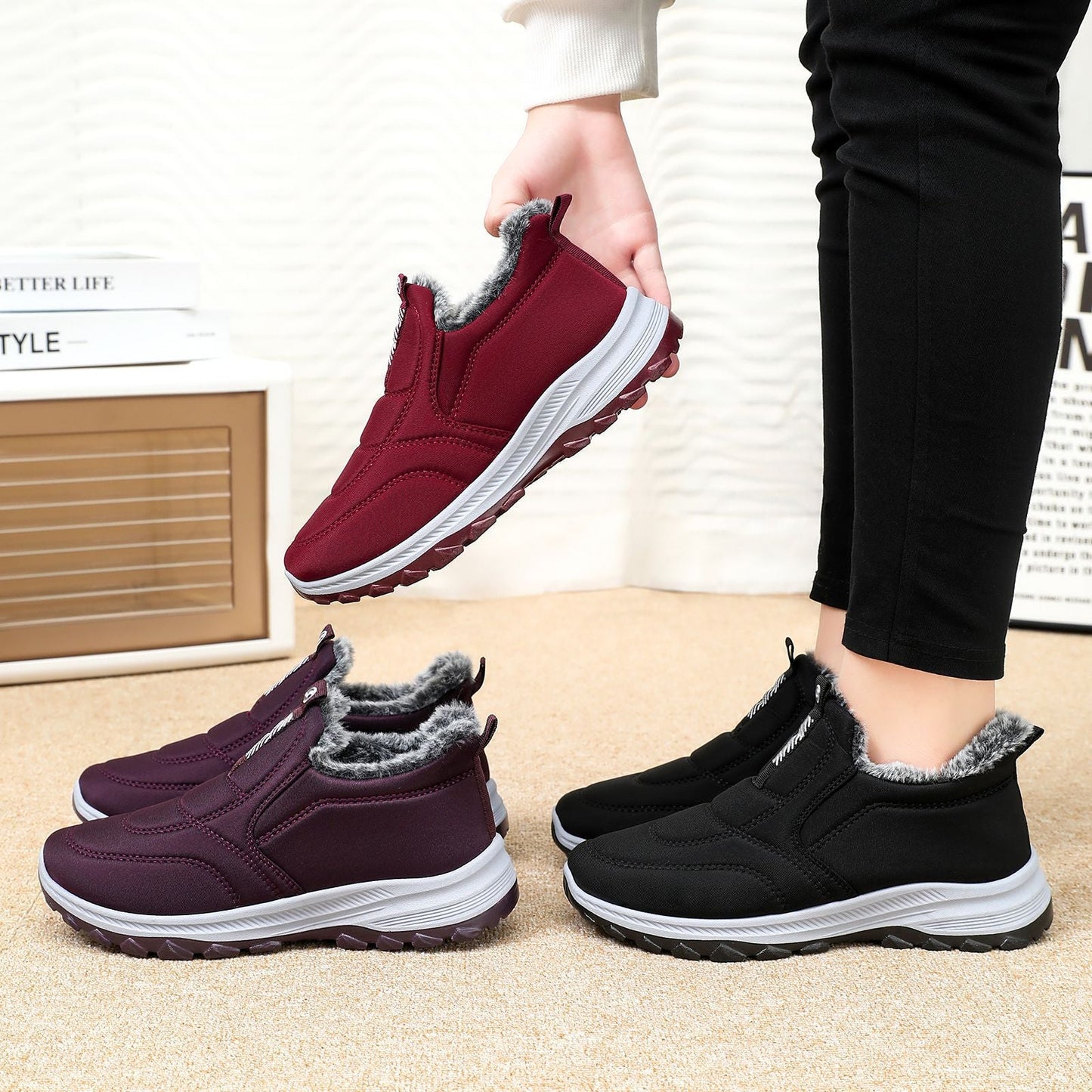 Anti-slip warm winter shoes for women | Evelyn -5