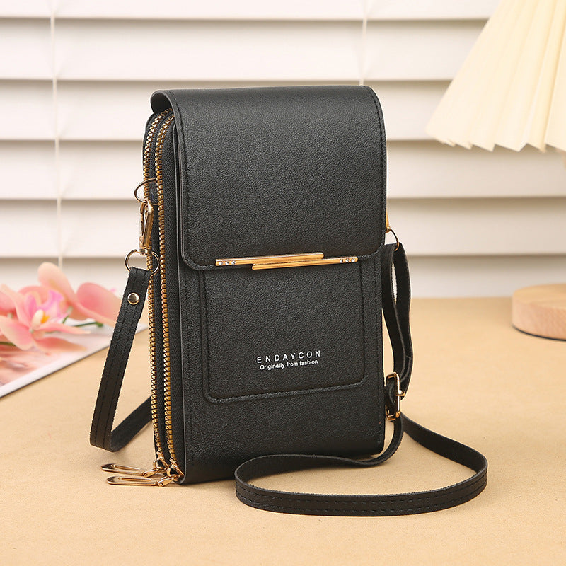 Stylish touch-screen phone messenger bag for women | Cora -1
