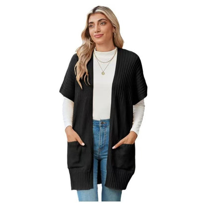 Lightweight open-front knit everyday cardigan for women | Cassava -1