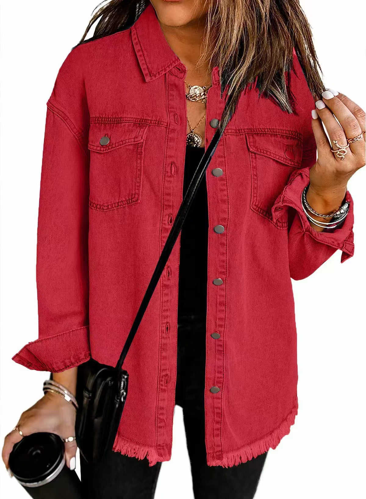 Classic signature denim everyday jacket for women | Katja -7