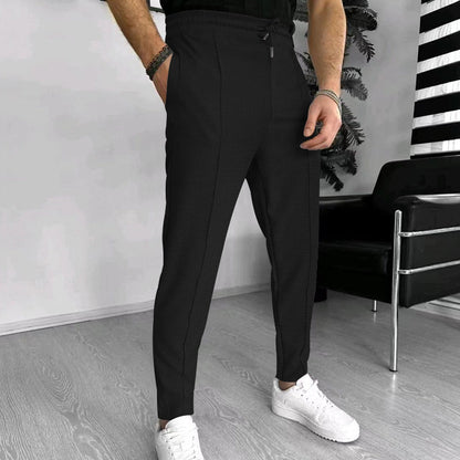 Waffle pattern sweatpants piece for men | Lucas -6