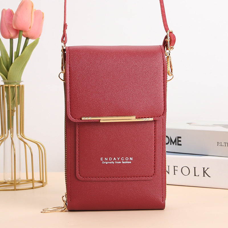Stylish touch-screen phone messenger bag for women | Cora -4