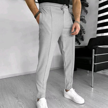Waffle pattern sweatpants piece for men | Lucas -8