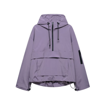 Cosy hooded all-weather everyday jacket for women | Fhalom -2