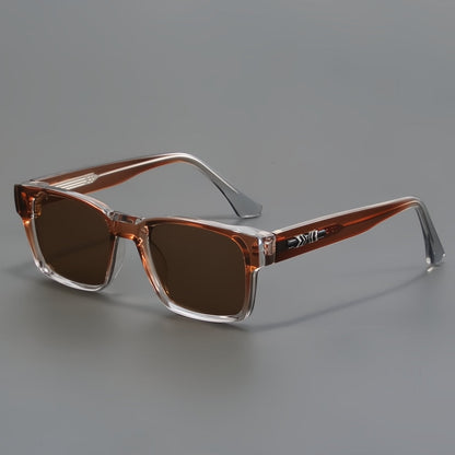 Squared-frame ergonomic sunglasses for men | Ellery -4