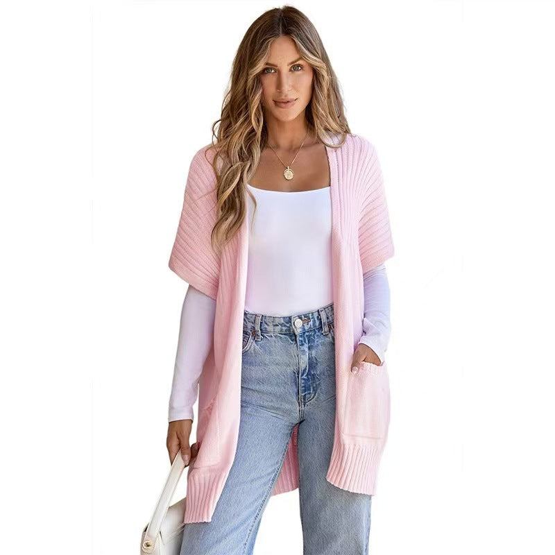 Lightweight open-front knit everyday cardigan for women | Cassava -2