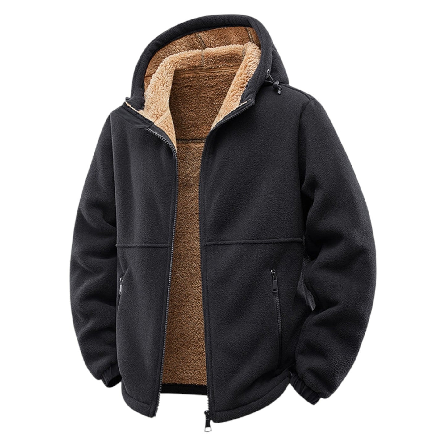 Hooded zip jacket for men | Alder -5