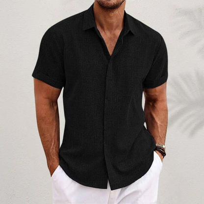 Linen short-sleeved shirt for men | Giancarlo -7