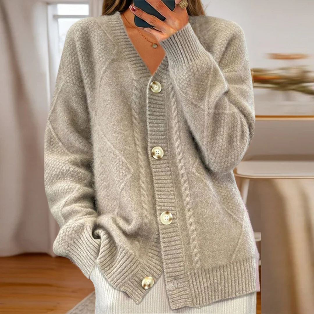 Elegant knit cardigan for women -4
