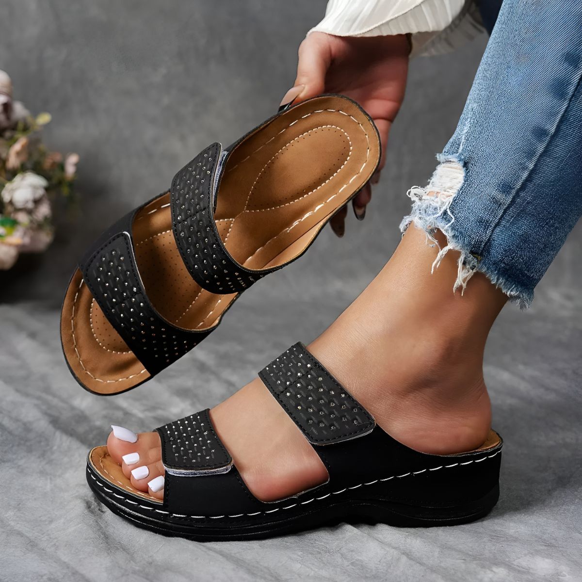 Elegant comfort sandals for women | Arelia