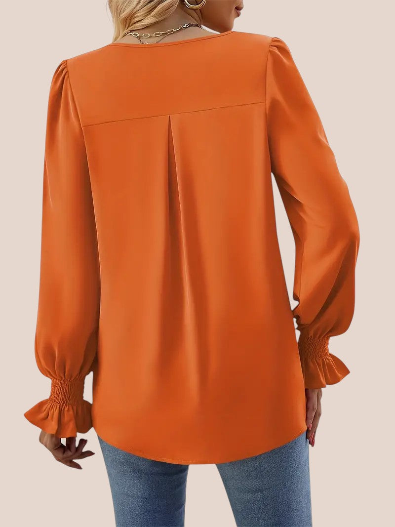Shirt elegant long blouse for women | Lia -2
