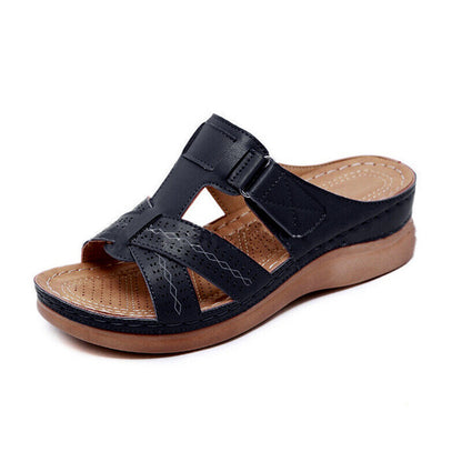 Orthopedic arch support vegan leather sandals for women -2
