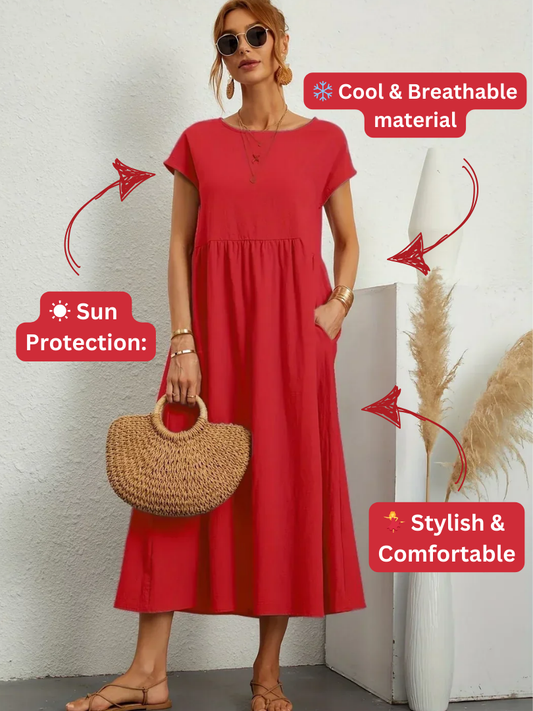 Lightweight casual dress for women | Cara -1