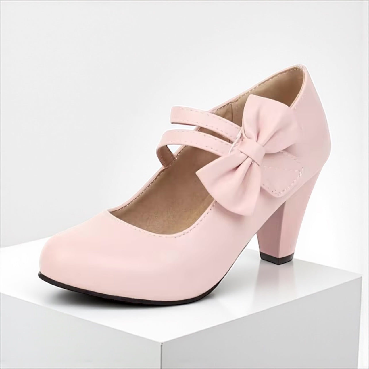 Classic bow-detail elegant heels for women | Bella -13