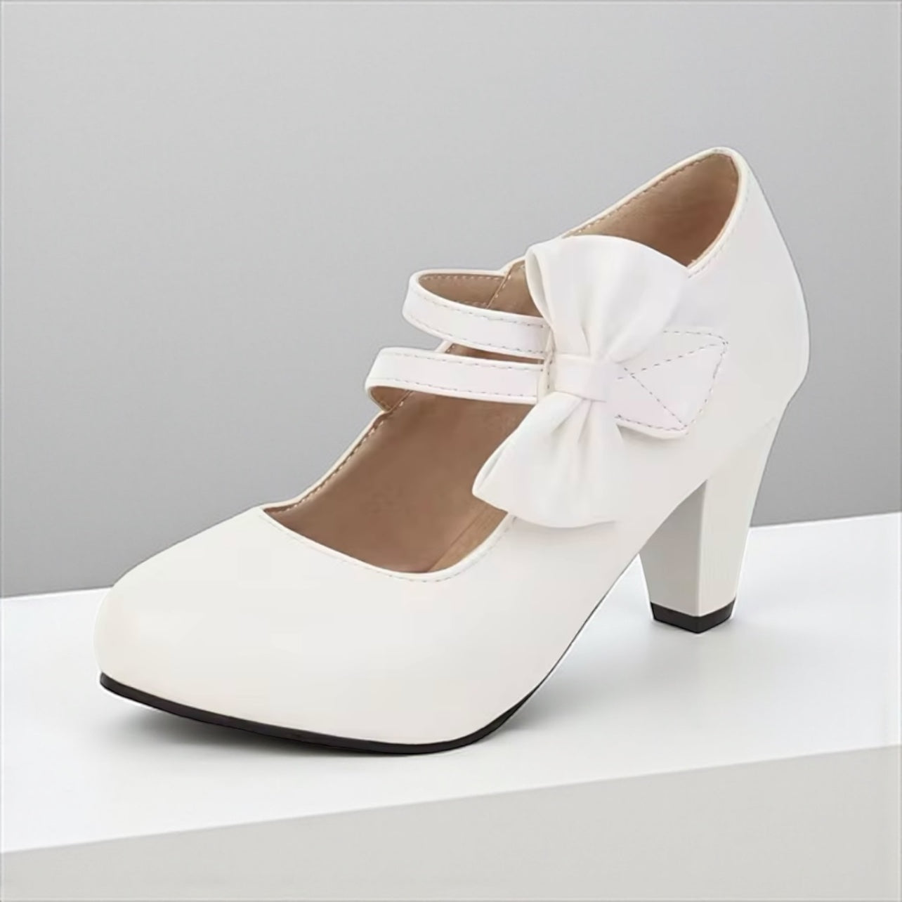 Classic bow-detail elegant heels for women | Bella -14
