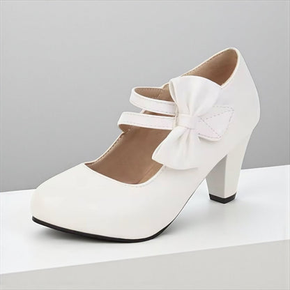 Classic bow-detail elegant heels for women | Bella -14