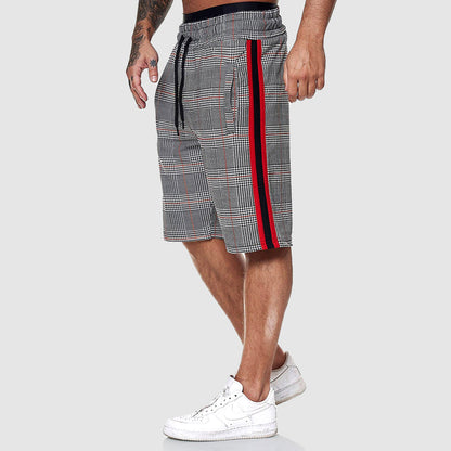 Plaid knee-length shorts for men | Orion -1