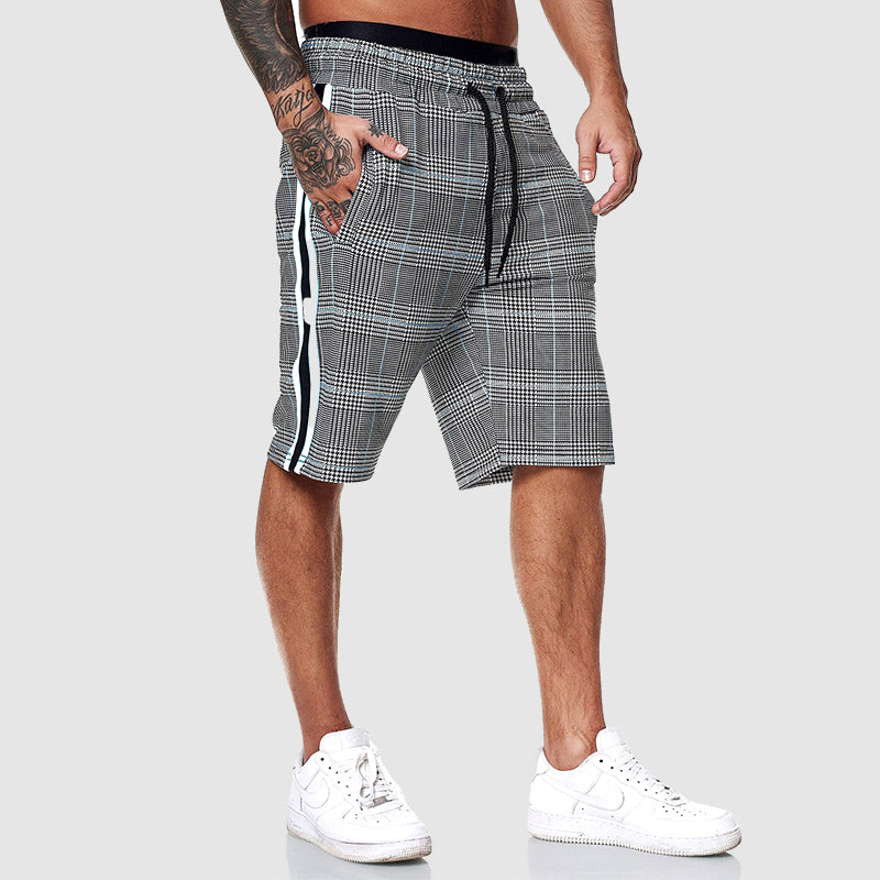 Plaid knee-length shorts for men | Orion -2