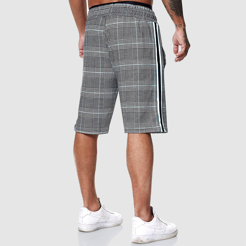 Plaid knee-length shorts for men | Orion -5