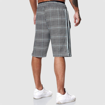 Plaid knee-length shorts for men | Orion -5