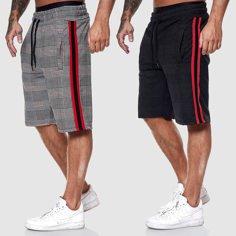 Plaid knee-length shorts for men | Orion -7