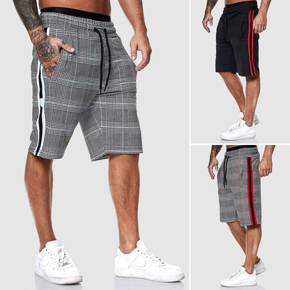 Plaid knee-length shorts for men | Orion -4