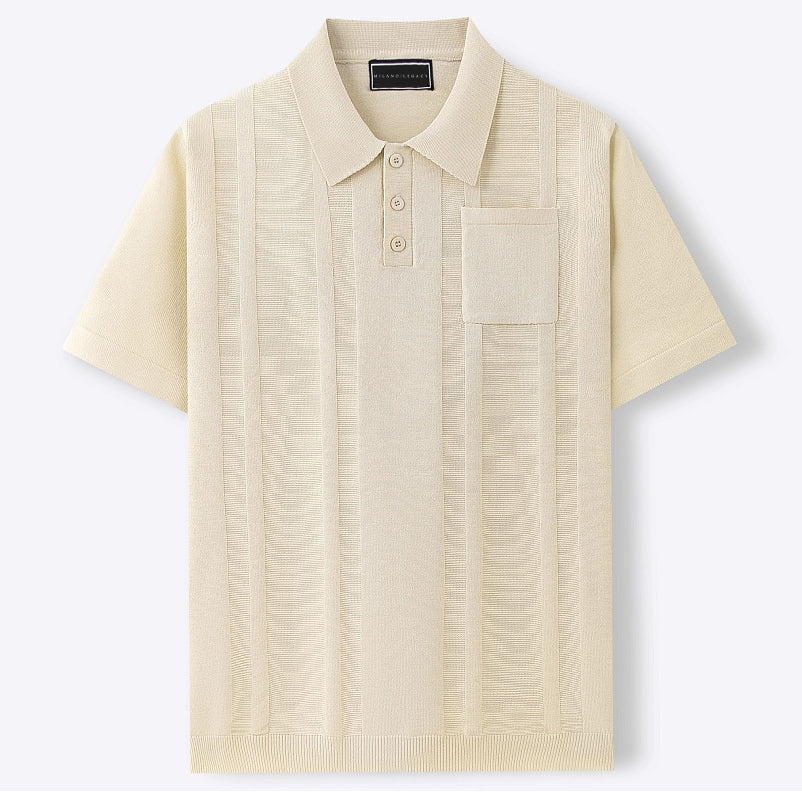 Modern short-sleeve polo shirt for men | Marco -6