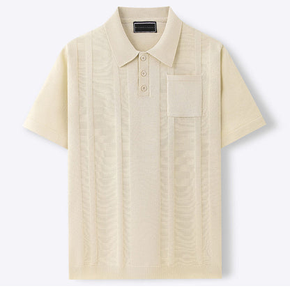 Modern short-sleeve polo shirt for men | Marco -6