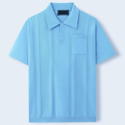 Modern short-sleeve polo shirt for men | Marco -5