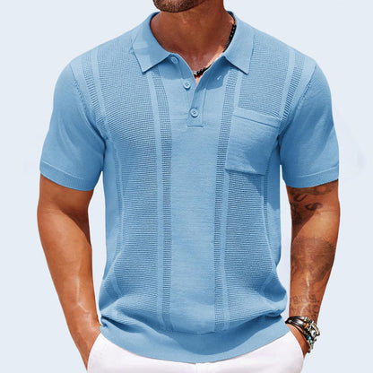 Modern short-sleeve polo shirt for men | Marco -1