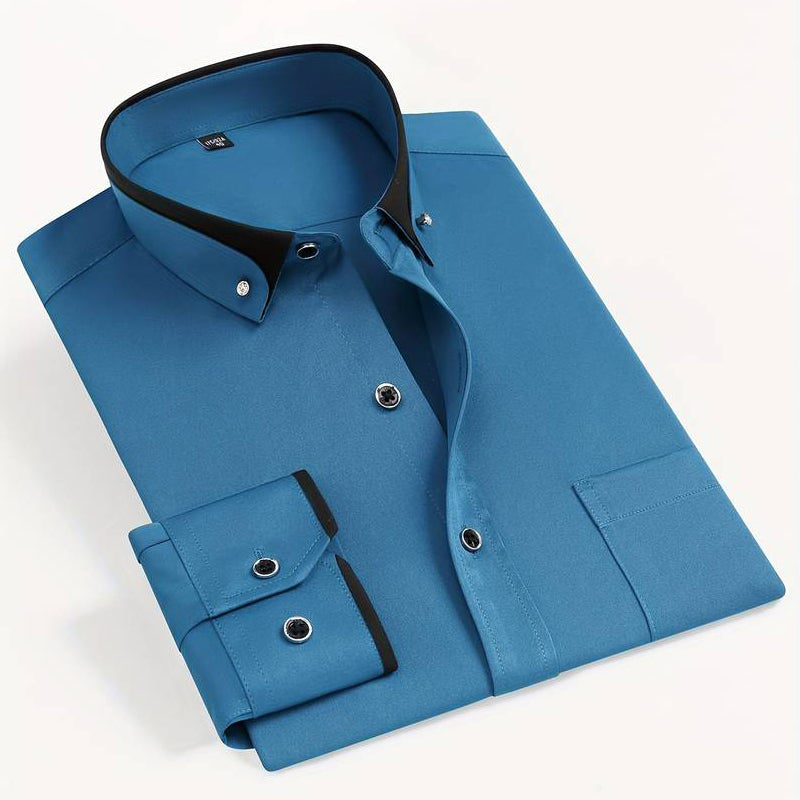 Refined button-up shirt for men | Elio -3