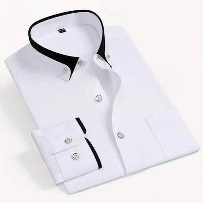 Refined button-up shirt for men | Elio -1