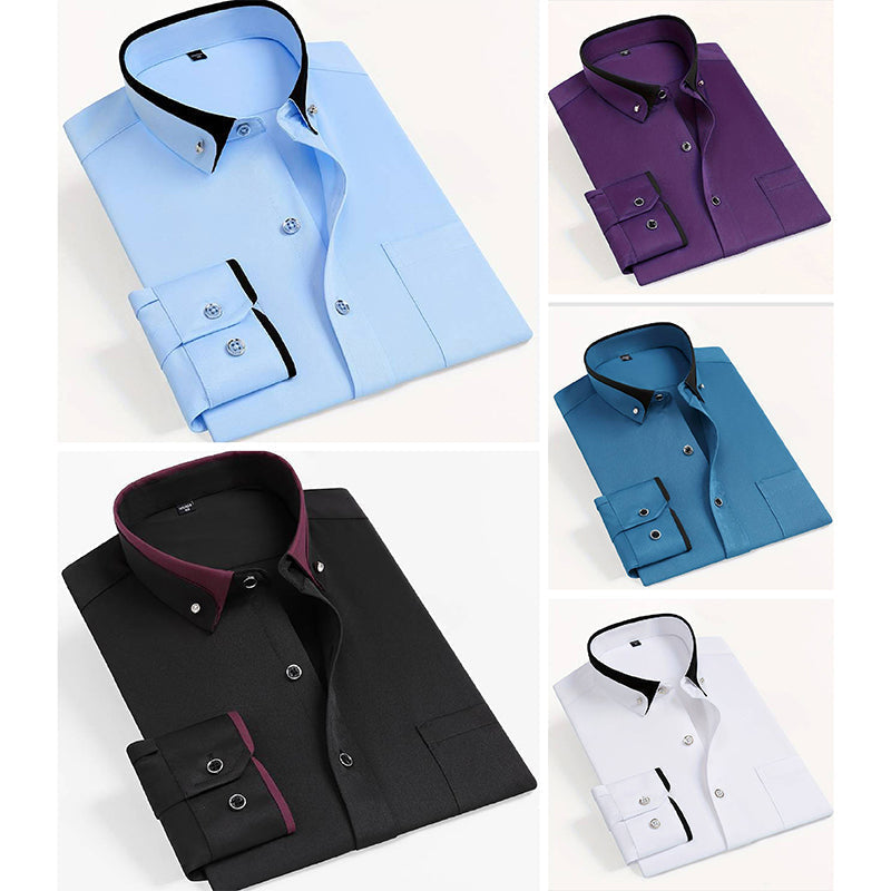 Refined button-up shirt for men | Elio -6