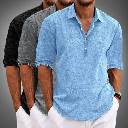 Relaxed button-front harbor shirt for men | Solen -5