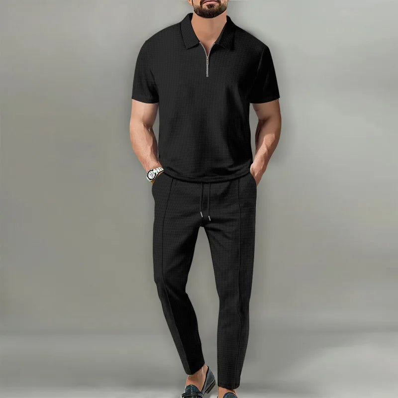 Relaxed two-piece casual set for men | Milan -1