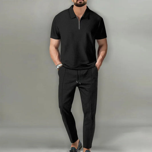 Relaxed two-piece casual set for men | Milan -1