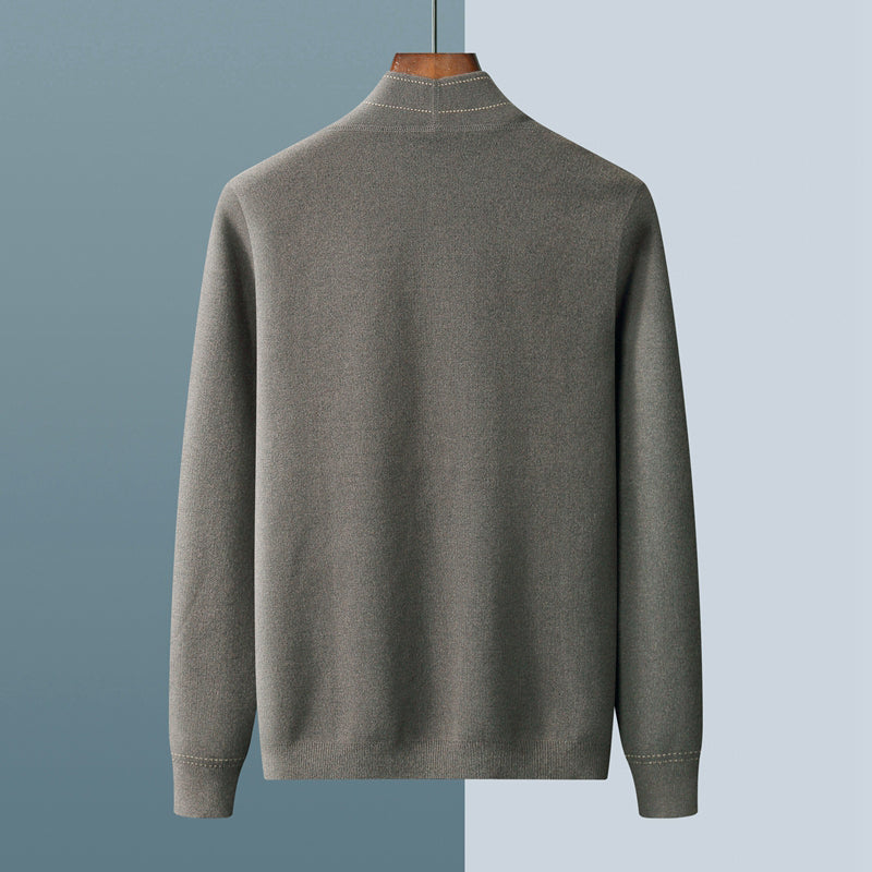 Plaid knit cardigan for men | Calder -7